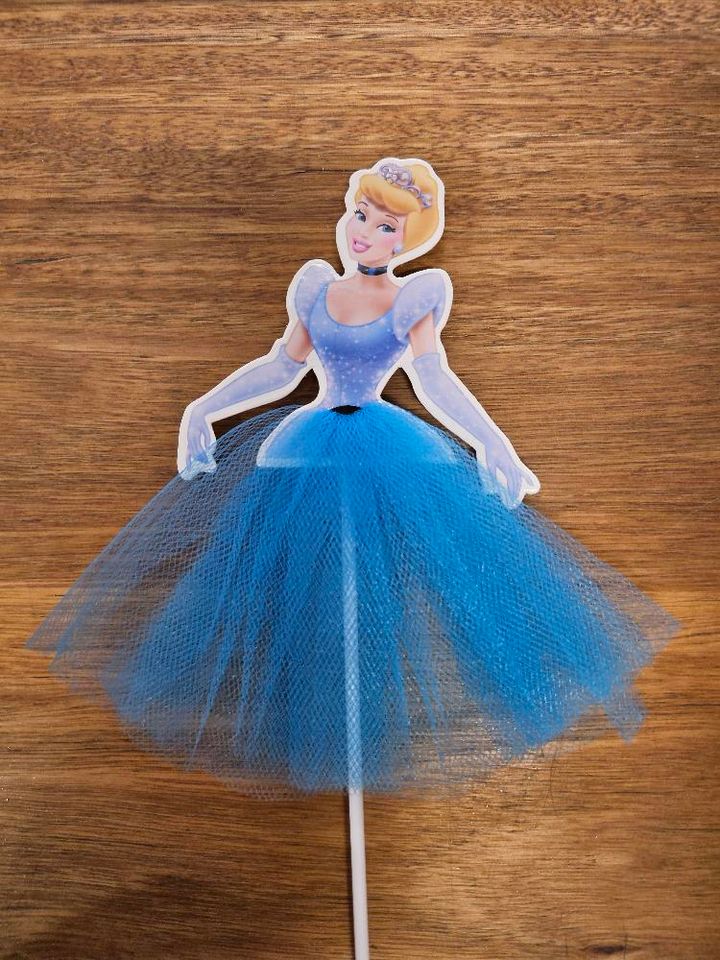 strapless open back dress Disney Princess Tiana Cake Topper Set